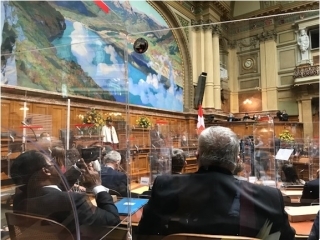 スイス新大統領による外交団への新年挨拶1