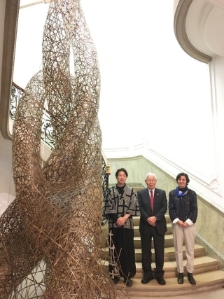白石大使の活動報告「バウアー財団東洋美術館訪問≪竹細工の異次元宇宙に酔う≫」
