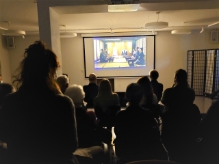 Eine Filmvorführung fand statt