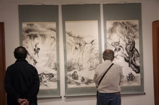 墨絵展開会式2