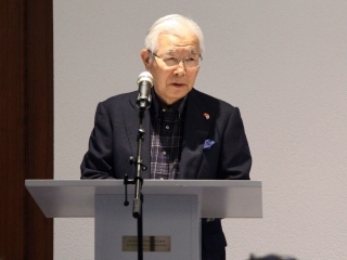 白石大使の書・墨跡展開会式出席
