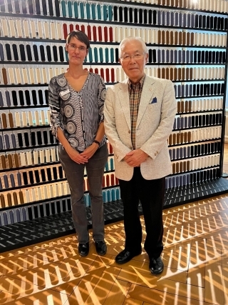 白石大使の活動報告コメント:「日本の織り、その多彩な技術を見せる展覧会に感動」