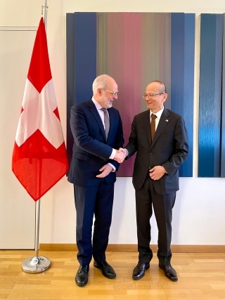 藤山大使によるファーゼル・スイス外務次官への表敬訪問