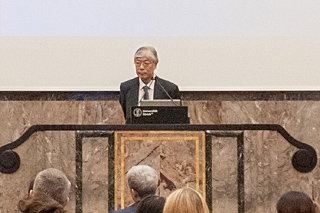 Prof. Dr. Hiroshi Nakanishi von der Universität Kyoto hielt einen Vortrag über die Sicherheitspolitik Japans